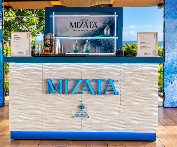 Mizata Vodka: diseño y producción de barra y contrabarra
